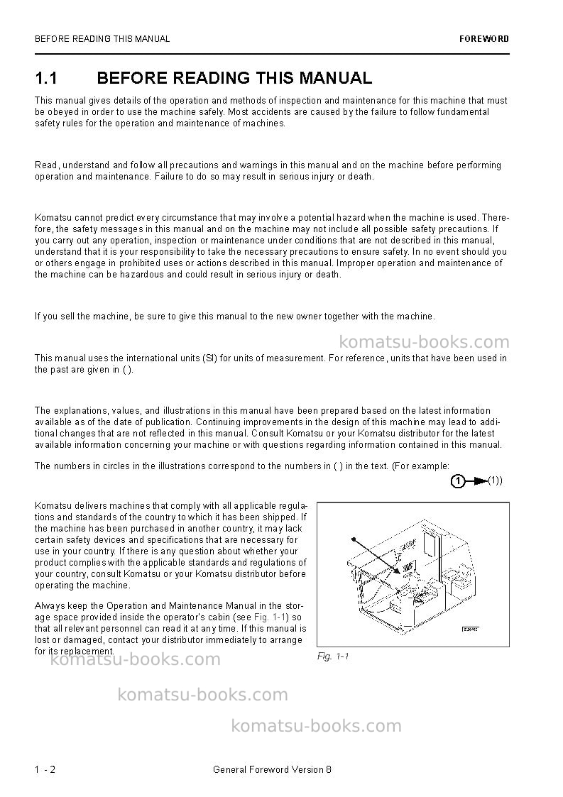 Komatsu pc5500-6deu Operation manual cover Page 4 Komatsu pc5500-6deu Operation manual cover Page 4