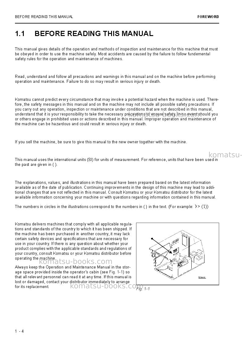 Komatsu pc3000-6deu Operation manual cover Page 4 Komatsu pc3000-6deu Operation manual cover Page 4