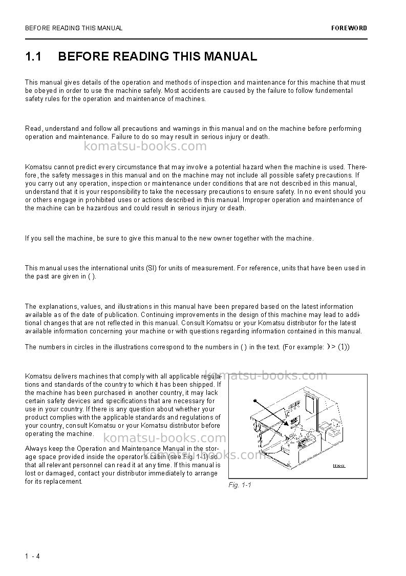 Komatsu pc3000-6deu Operation manual cover Page 4 Komatsu pc3000-6deu Operation manual cover Page 4