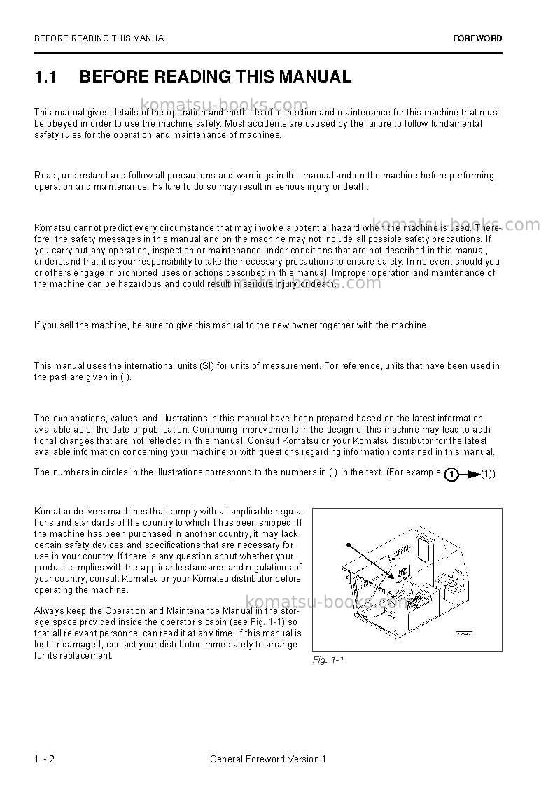 Komatsu pc3000-6deu Operation manual cover Page 4 Komatsu pc3000-6deu Operation manual cover Page 4