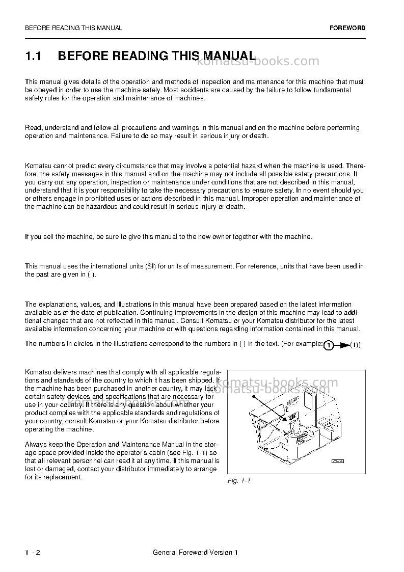 Komatsu pc3000-6deu Operation manual cover Page 4