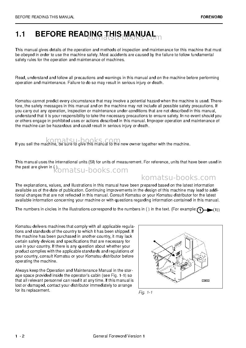 Komatsu pc3000e-6deu Operation manual cover Page 4 Komatsu pc3000e-6deu Operation manual cover Page 4