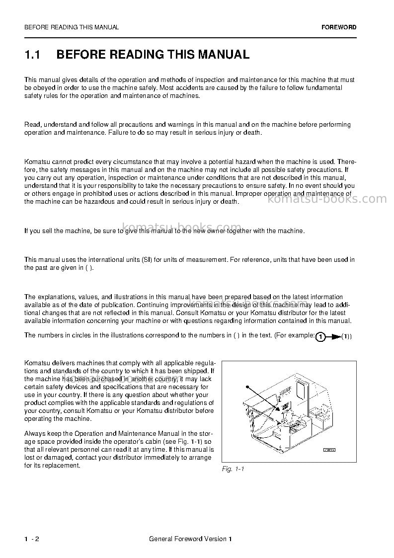 Komatsu pc3000e-6deu Operation manual cover Page 4 Komatsu pc3000e-6deu Operation manual cover Page 4