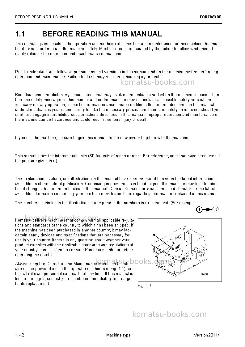 Komatsu pc3000-6deu Operation manual cover Page 4 Komatsu pc3000-6deu Operation manual cover Page 4