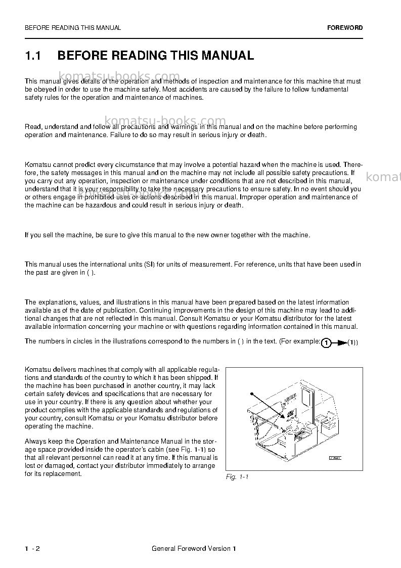 Komatsu pc4000-6deu Operation manual cover Page 4 Komatsu pc4000-6deu Operation manual cover Page 4