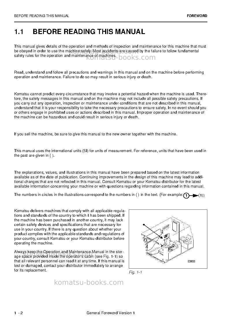 Komatsu pc4000-6deu Operation manual cover Page 4 Komatsu pc4000-6deu Operation manual cover Page 4