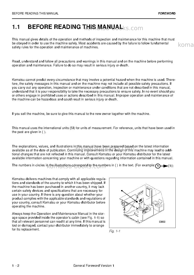 Komatsu pc4000-6deu Operation manual cover Page 4 Komatsu pc4000-6deu Operation manual cover Page 4