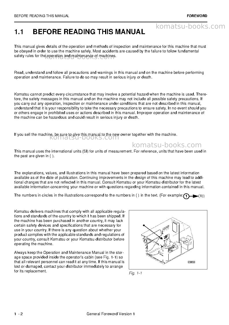 Komatsu pc4000-6deu Operation manual cover Page 4 Komatsu pc4000-6deu Operation manual cover Page 4
