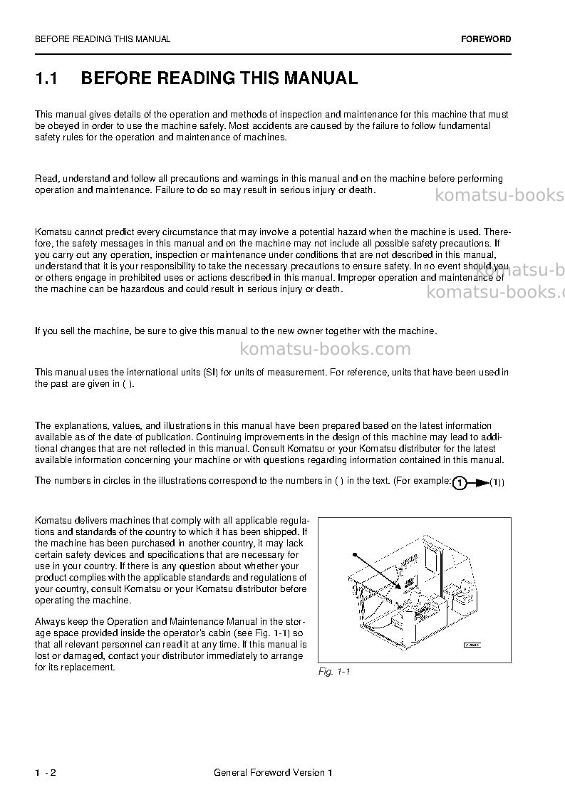 Komatsu pc4000-6deu Operation manual cover Page 4 Komatsu pc4000-6deu Operation manual cover Page 4