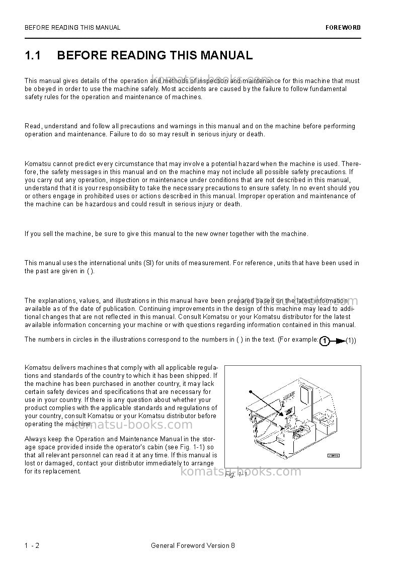 Komatsu pc3000-6deu Operation manual cover Page 4 Komatsu pc3000-6deu Operation manual cover Page 4