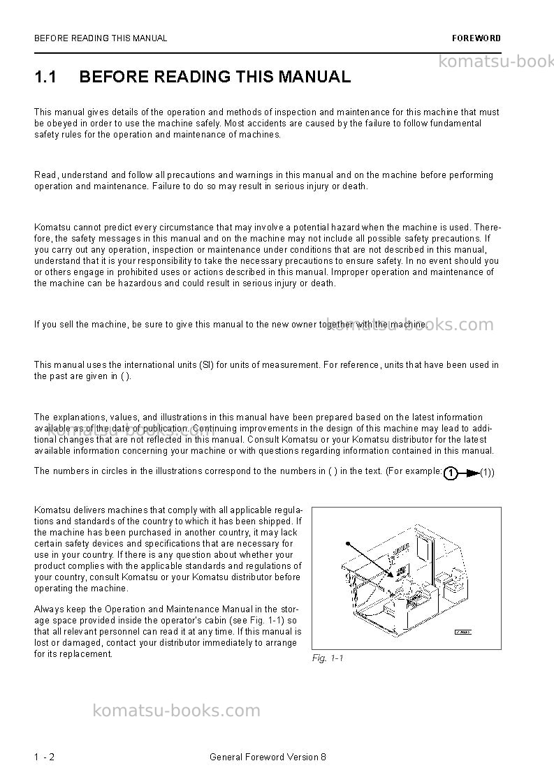 Komatsu pc3000-6deu Operation manual cover Page 4