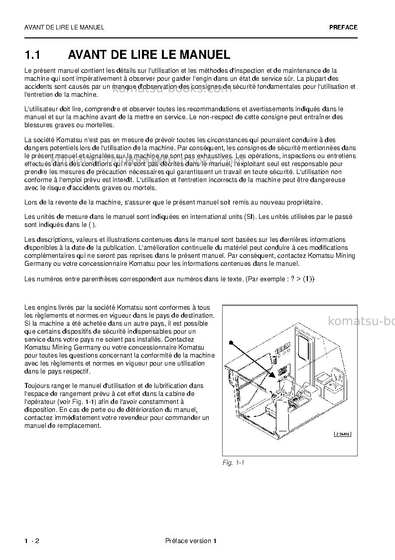 Komatsu pc5500-6deu Manuel d'utilisation couverture Page 4 Komatsu pc5500-6deu Manuel d'utilisation couverture Page 4