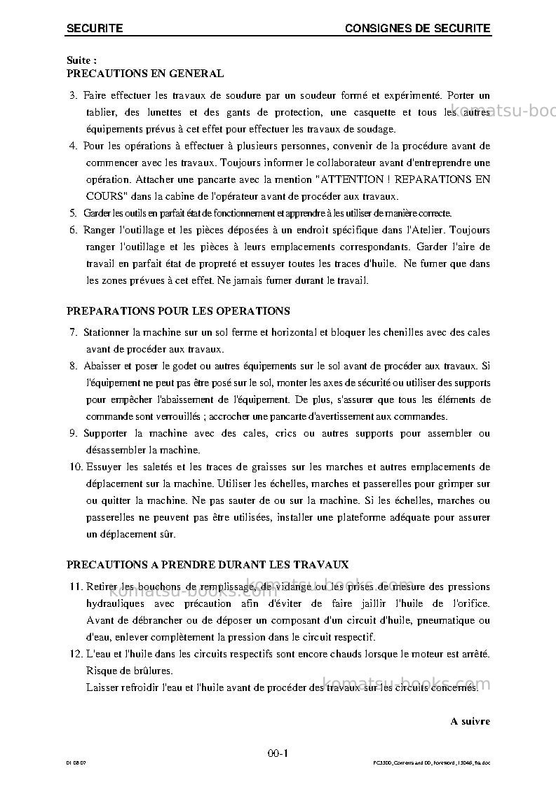 Komatsu pc5500-6deu Réparation et maintenance couverture Page 4 Komatsu pc5500-6deu Réparation et maintenance couverture Page 4