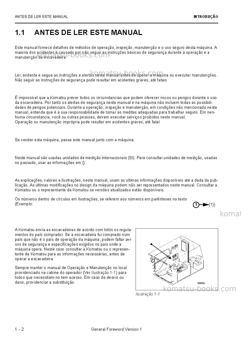 Komatsu pc4000e-6deu Manual de operação capa Página 4
