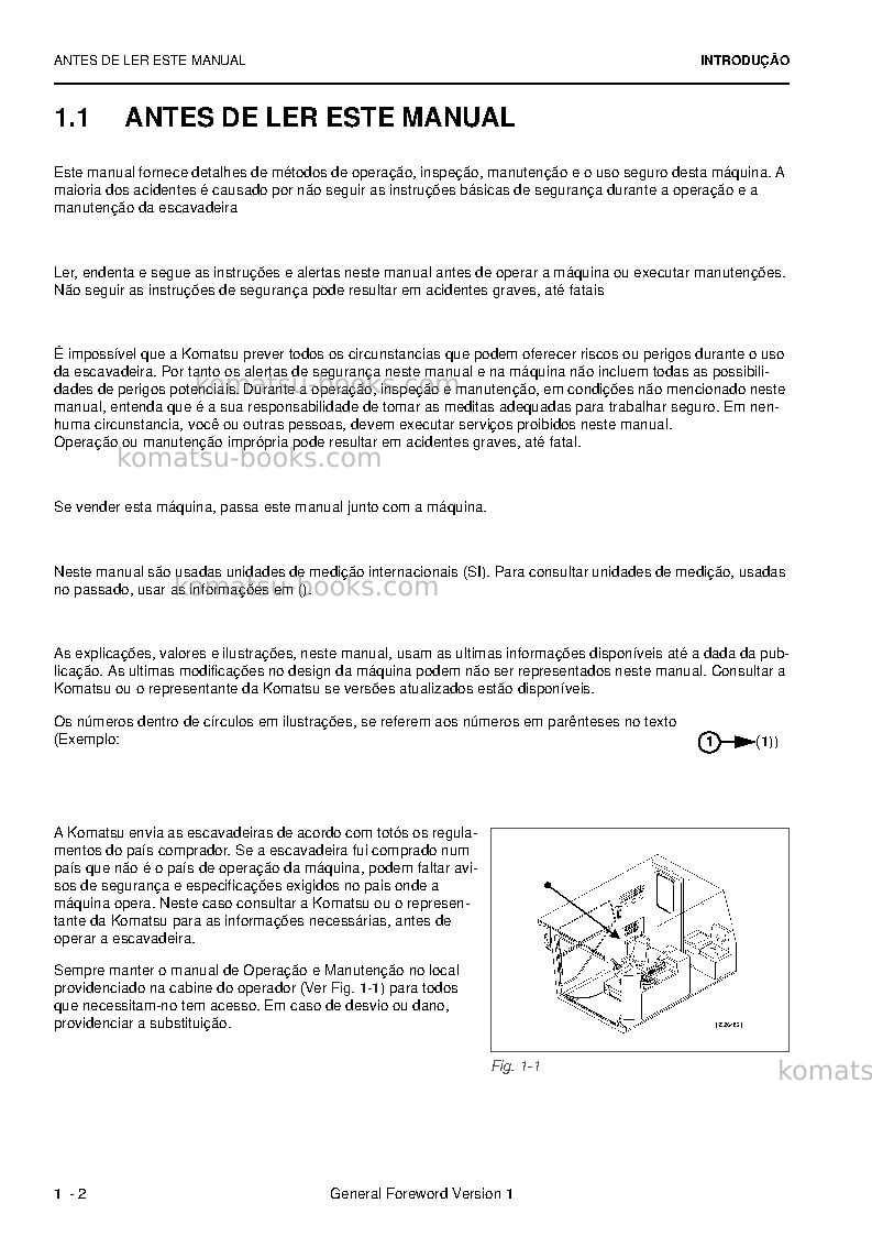 Komatsu pc5500e-6deu Manual de operação capa Página 4 Komatsu pc5500e-6deu Manual de operação capa Página 4