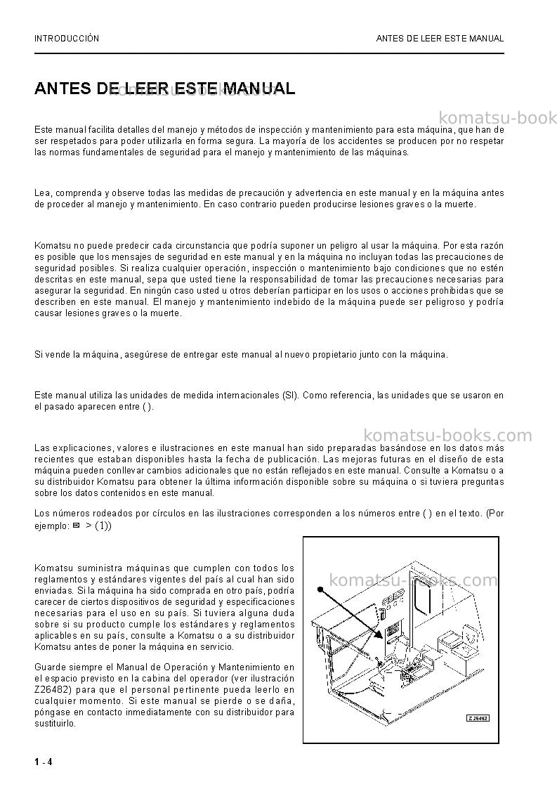 Komatsu pc8000-6deu Manual de operación cover Page 4 Komatsu pc8000-6deu Manual de operación cover Page 4