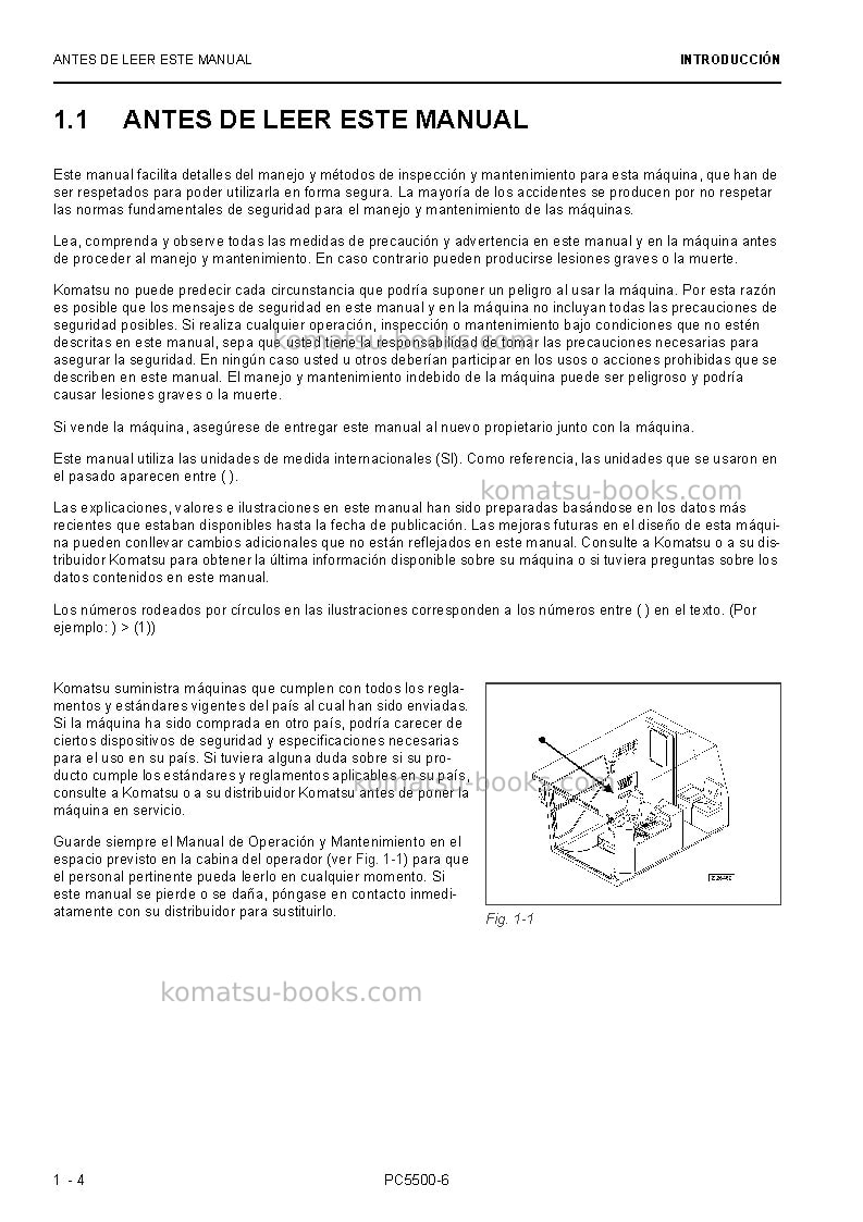 Komatsu pc8000-6deu Manual de operación cover Page 4 Komatsu pc8000-6deu Manual de operación cover Page 4