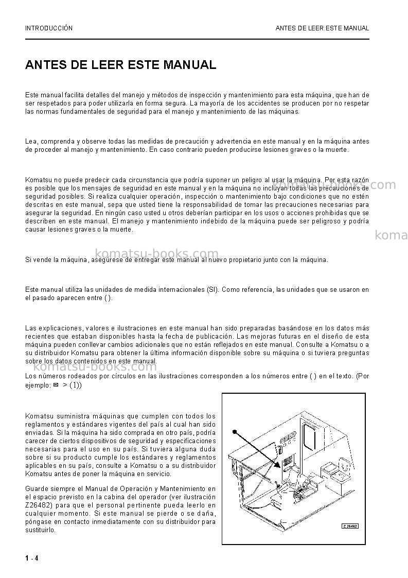Komatsu pc8000-6deu Manual de operación cover Page 4