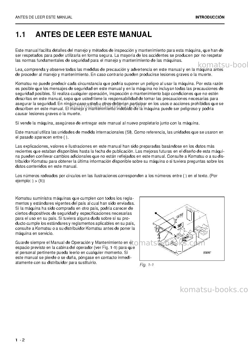 Komatsu pc5500-6deu Manual de operación cover Page 4 Komatsu pc5500-6deu Manual de operación cover Page 4