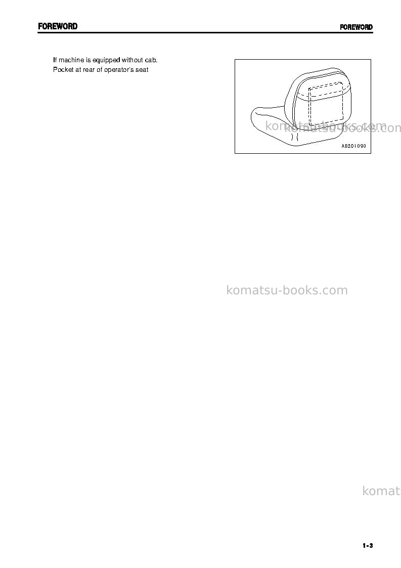 Komatsu d61px-12bra-sa Operation manual cover Page 4 Komatsu d61px-12bra-sa Operation manual cover Page 4