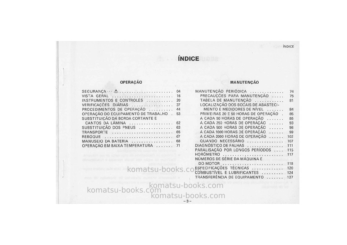 Komatsu gd523r-1jpn Manual de operação capa Página 4
