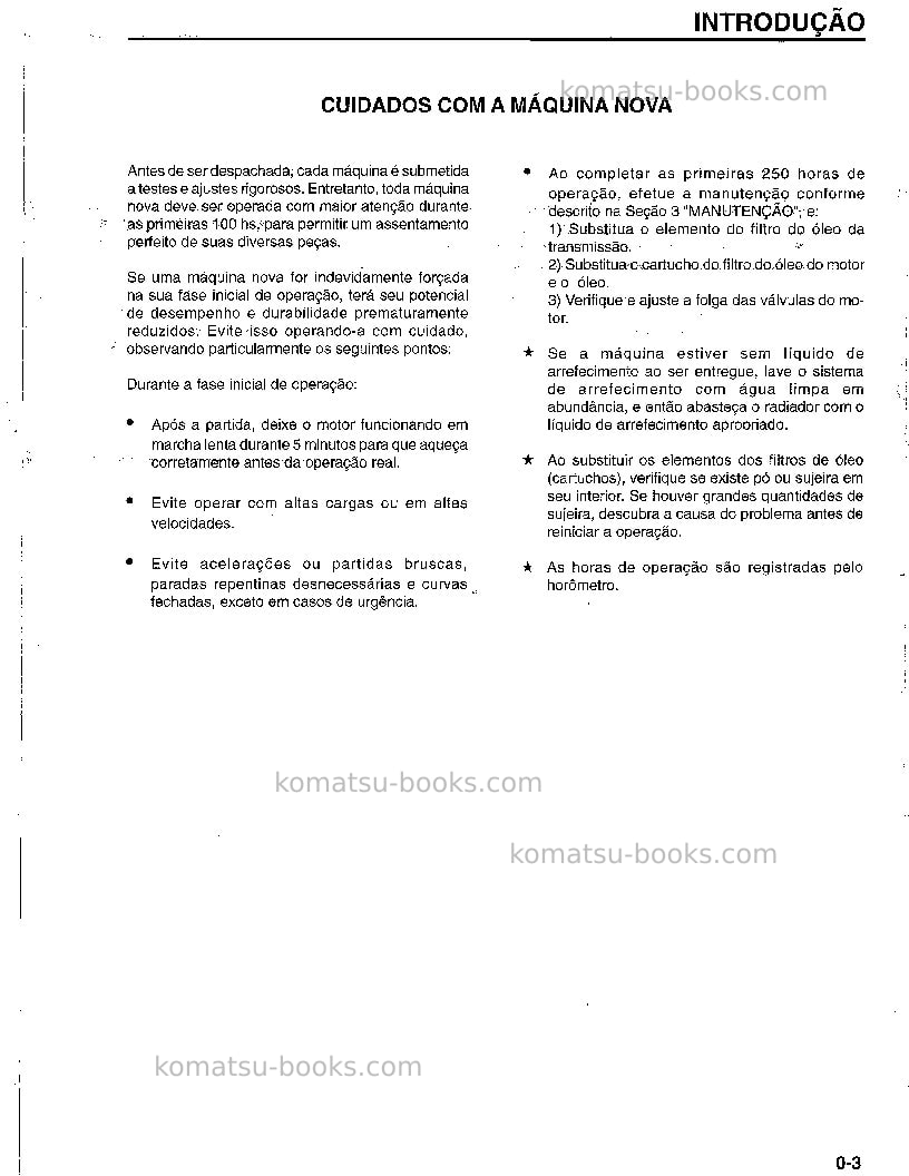 Komatsu wa180-1bra-b Manual de operação capa Página 4 Komatsu wa180-1bra-b Manual de operação capa Página 4