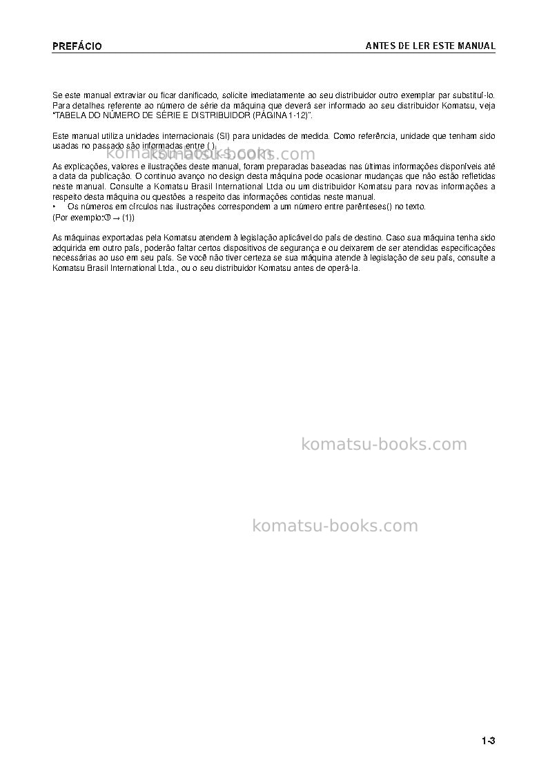 Komatsu d85ex-15jpn-e0 Manual de operação capa Página 4