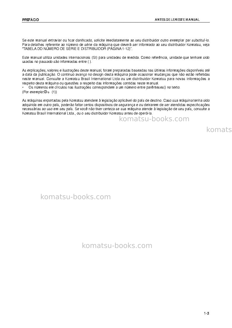 Komatsu pc138uslc-8jpn Manual de operação capa Página 4 Komatsu pc138uslc-8jpn Manual de operação capa Página 4