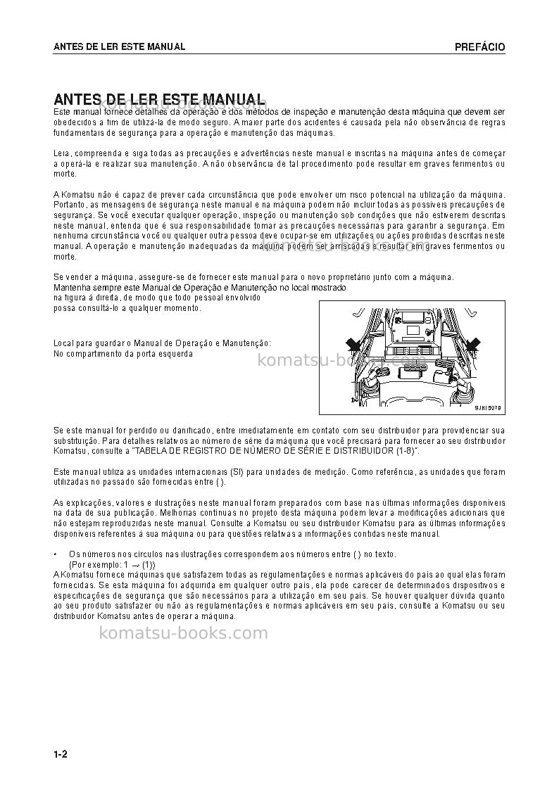 Komatsu d375a-6jpn-r Manual de operação capa Página 4