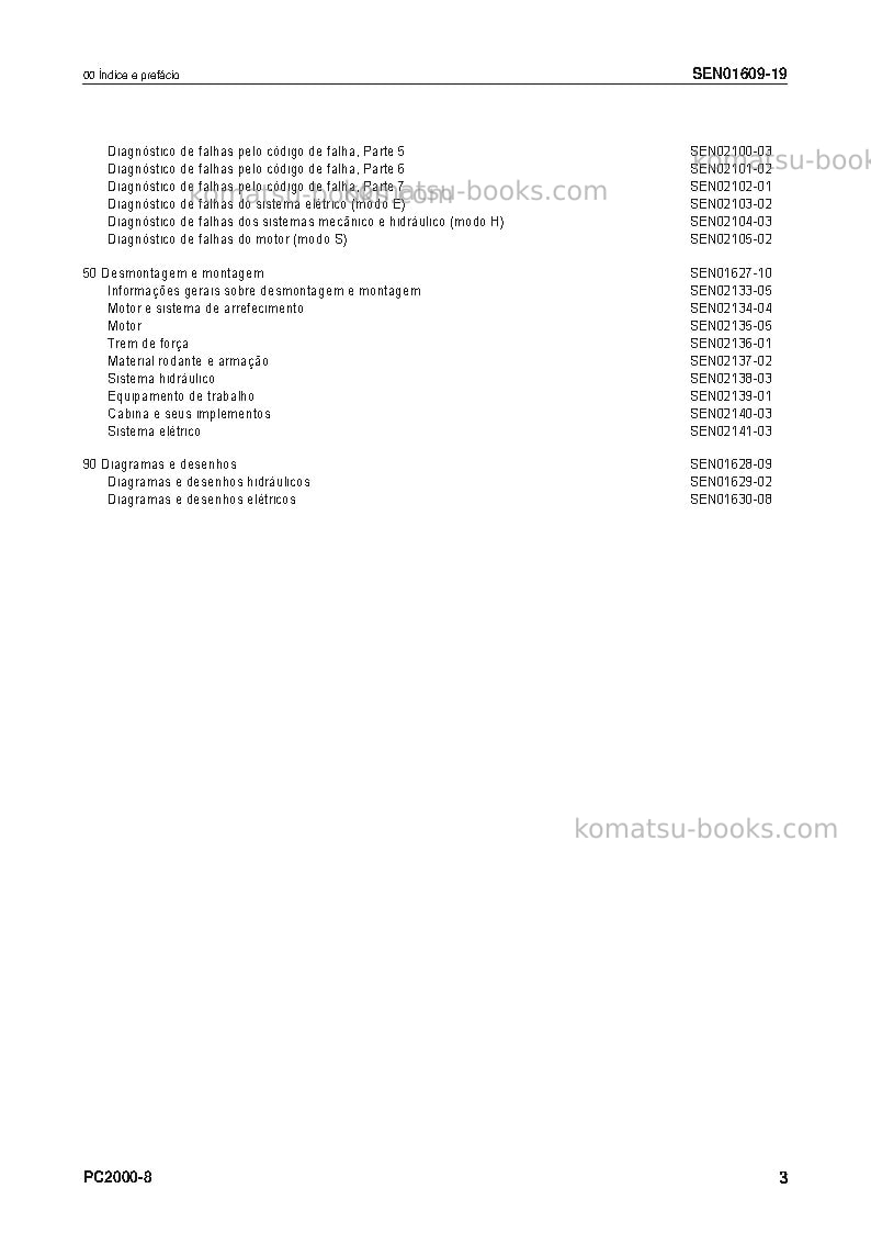 Komatsu pc2000-8jpn Reparo e manutenção capa Página 4 Komatsu pc2000-8jpn Reparo e manutenção capa Página 4