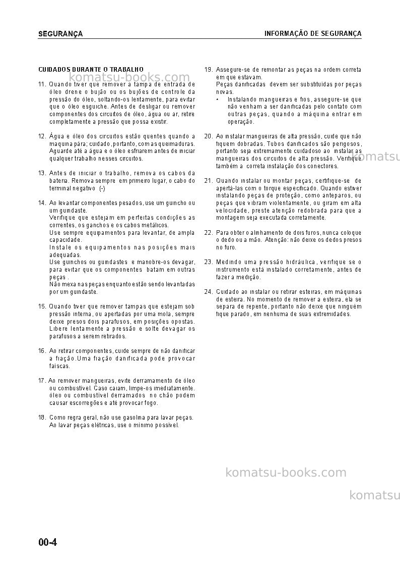 Komatsu wd500-3jpn Reparación y mantenimiento cover Page 4