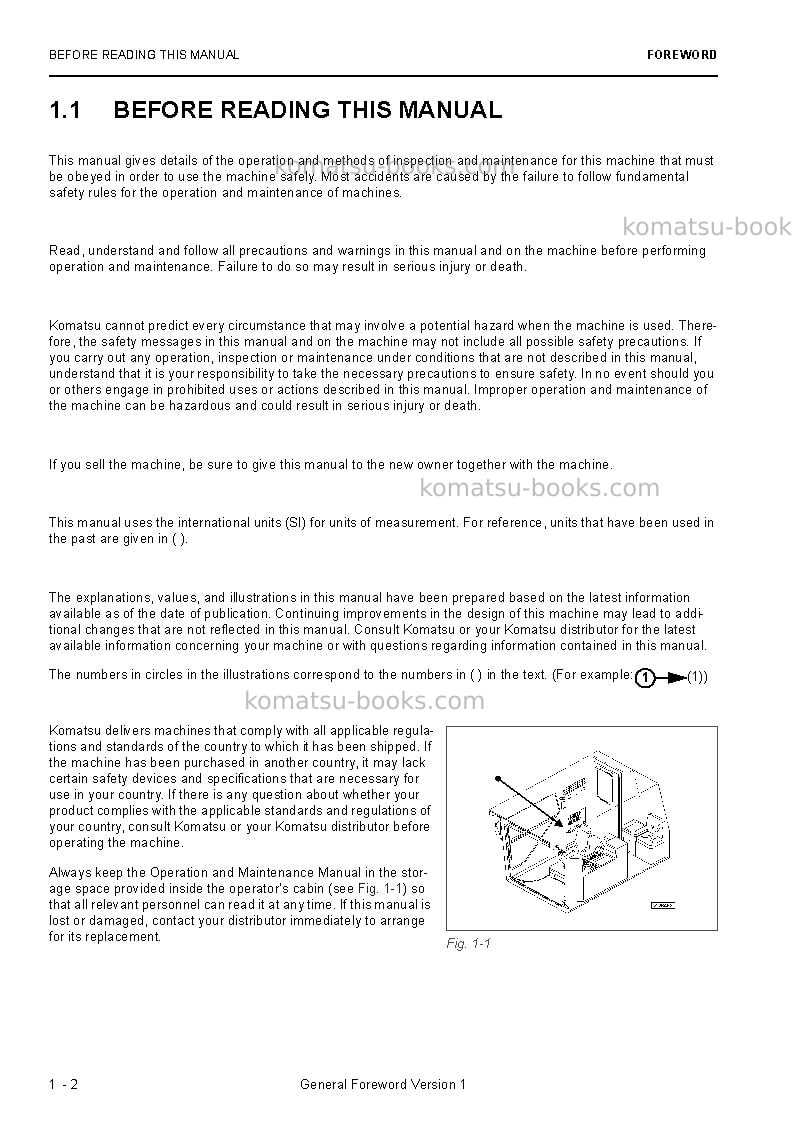 Komatsu pc4000-6deu Operation manual cover Page 4 Komatsu pc4000-6deu Operation manual cover Page 4