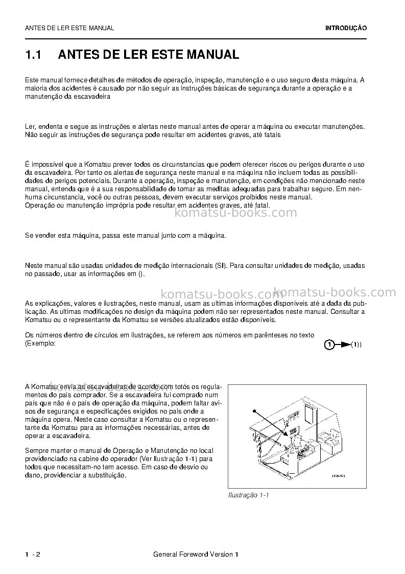 Komatsu pc5500-6deu Manual de operação capa Página 4 Komatsu pc5500-6deu Manual de operação capa Página 4