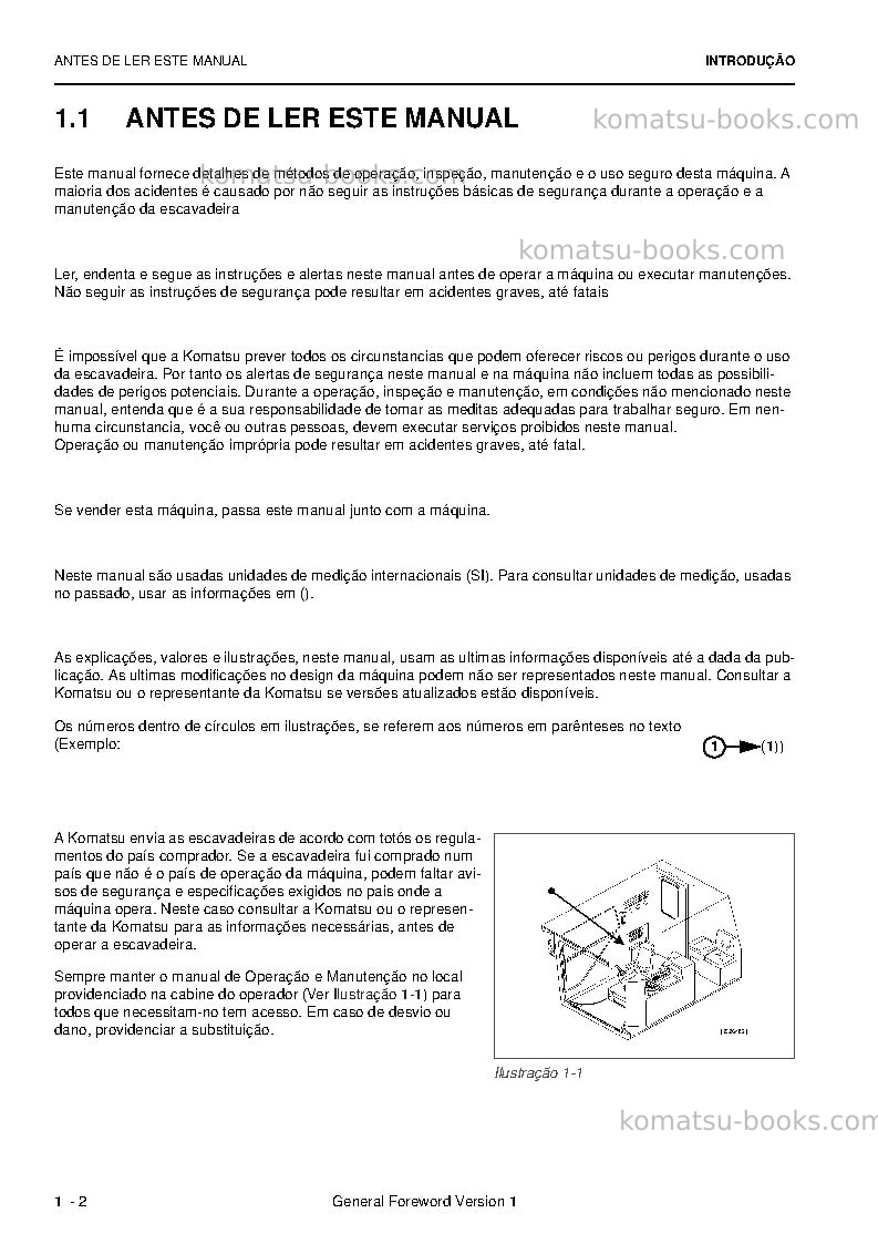 Komatsu pc4000-6deu Manual de operação capa Página 4 Komatsu pc4000-6deu Manual de operação capa Página 4
