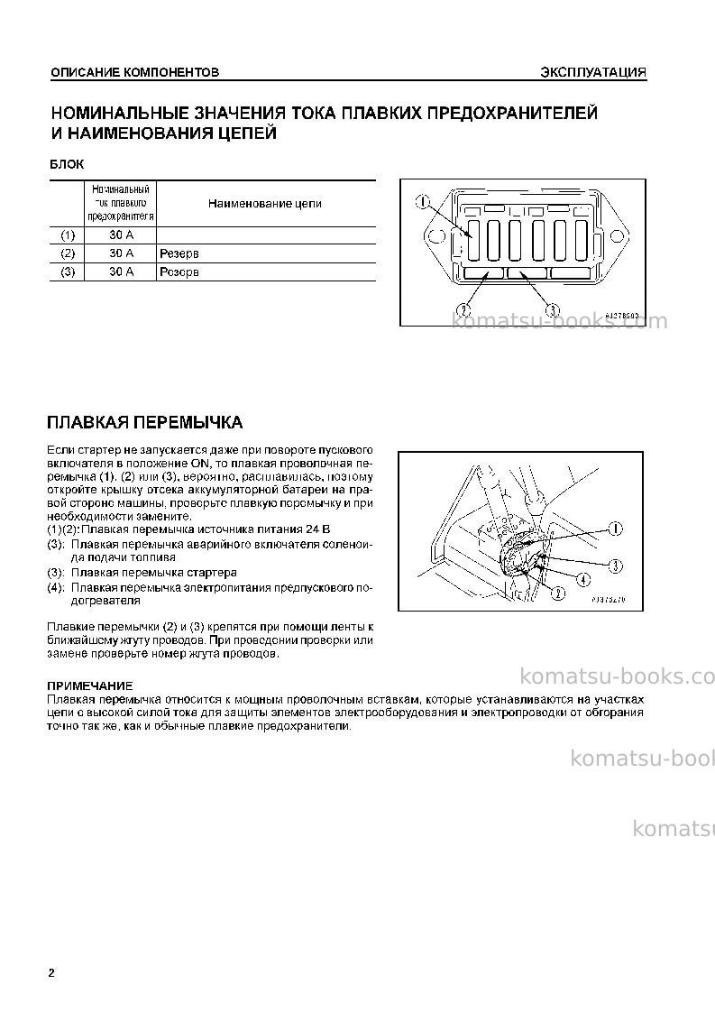 Komatsu pc360-7chn--25c degree Руководство по эксплуатации обложка Страница 4