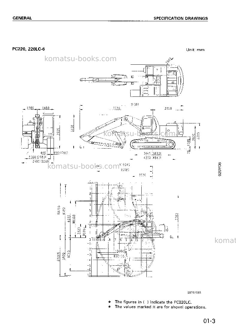 Komatsu pc200-6chn-a Repair & maintenance cover Page 4