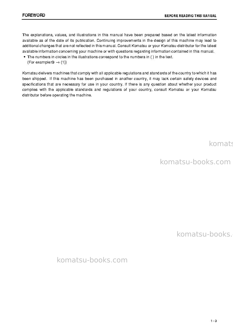 Komatsu d65px-15jpn-tier3 Operation manual cover Page 4 Komatsu d65px-15jpn-tier3 Operation manual cover Page 4