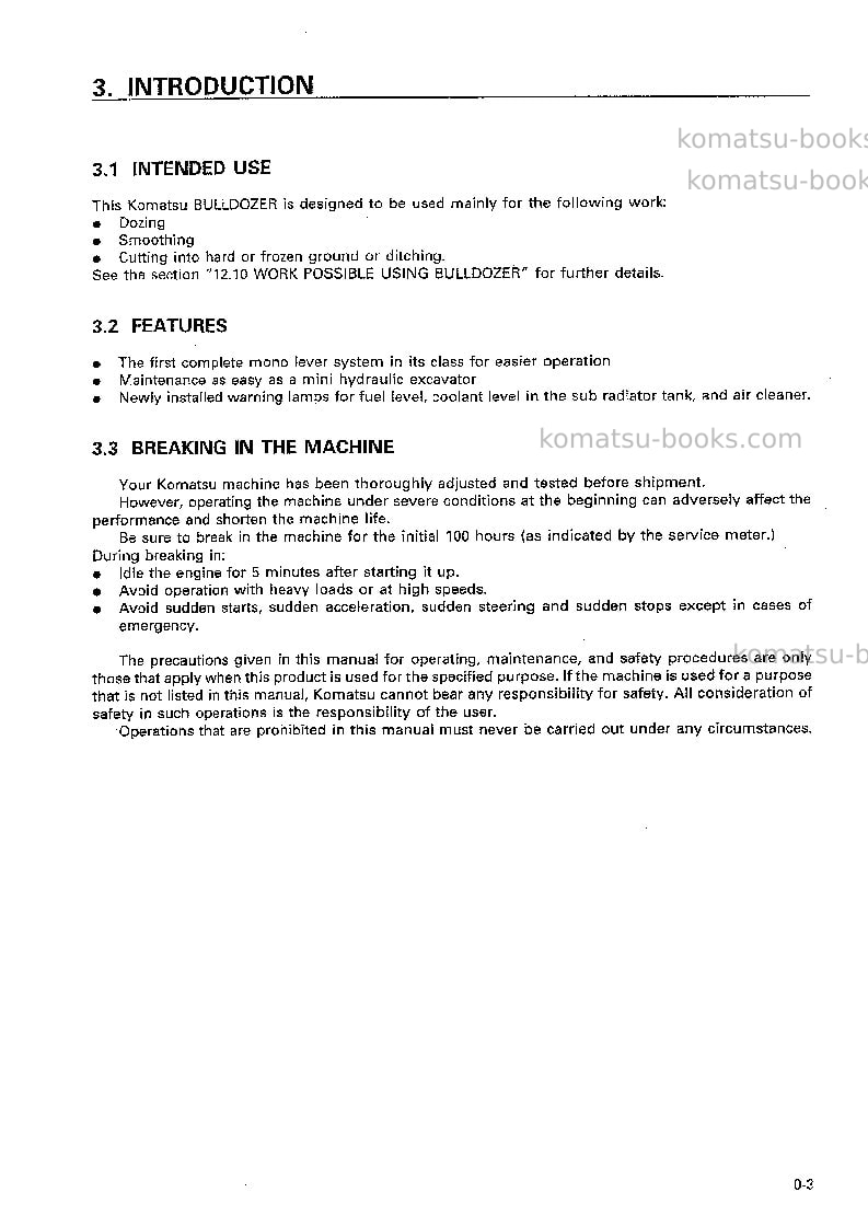 Komatsu d37p-5jpn-a Operation manual cover Page 4 Komatsu d37p-5jpn-a Operation manual cover Page 4