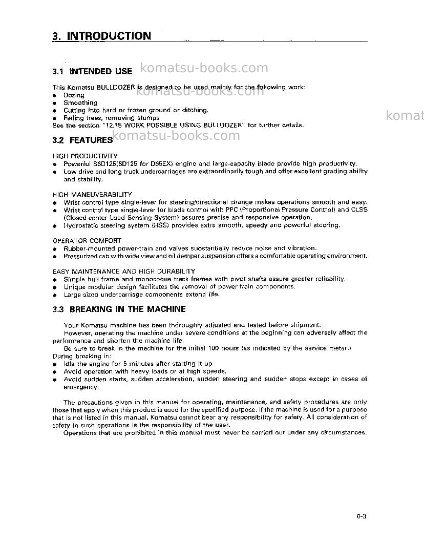 Komatsu d65px-12jpn Operation manual cover Page 4 Komatsu d65px-12jpn Operation manual cover Page 4