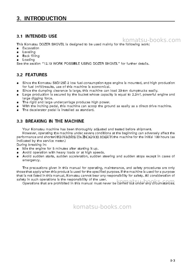 Komatsu d75s-5jpn Operation manual cover Page 4