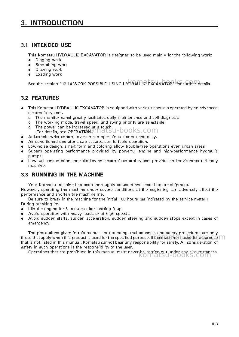 Komatsu pc600lc-6jpn Operation manual cover Page 4 Komatsu pc600lc-6jpn Operation manual cover Page 4