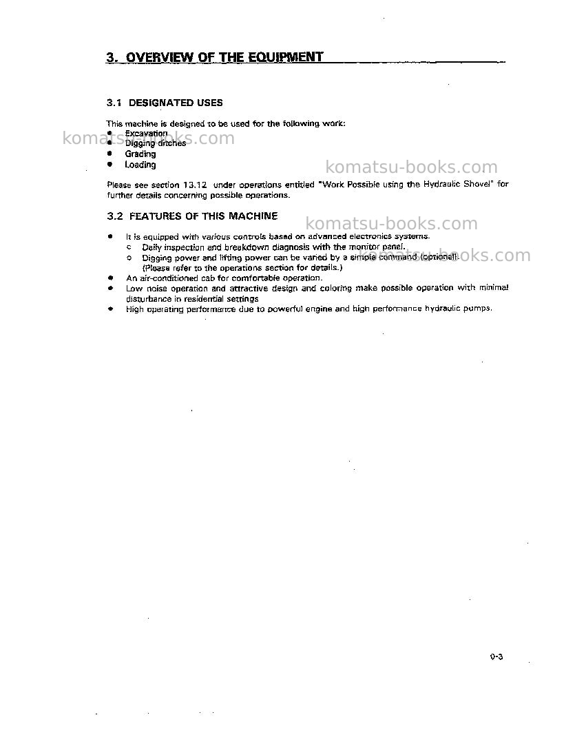 Komatsu pc128us-1jpn Operation manual cover Page 4 Komatsu pc128us-1jpn Operation manual cover Page 4