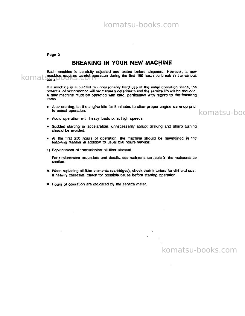 Komatsu wa420-1jpn-lc Operation manual cover Page 4