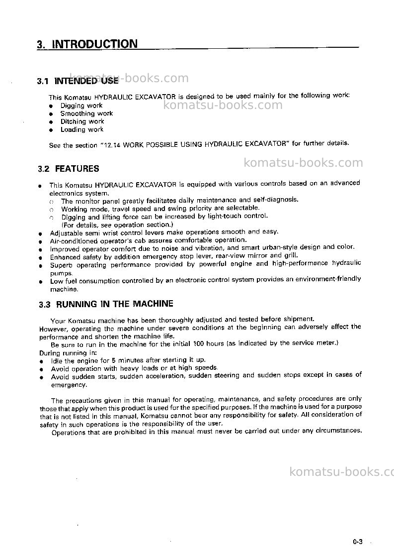 Komatsu pc650lc-5jpn Operation manual cover Page 4 Komatsu pc650lc-5jpn Operation manual cover Page 4