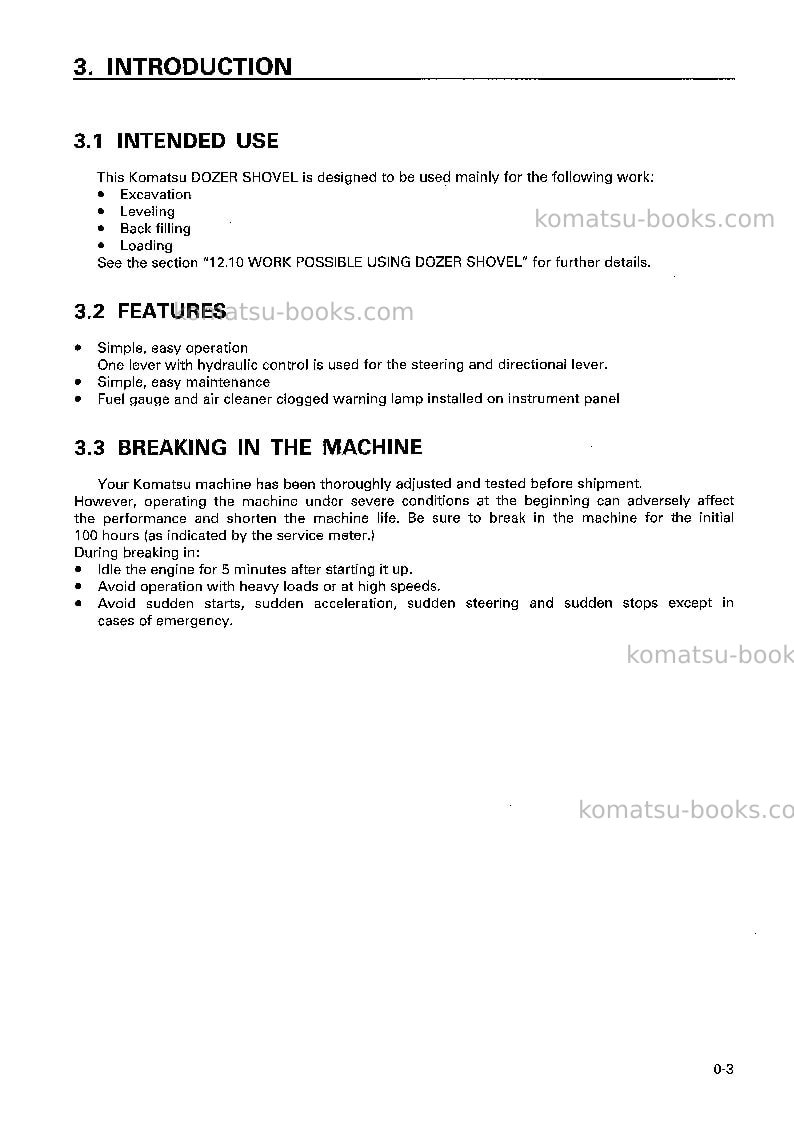 Komatsu d21qg-7jpn Operation manual cover Page 4 Komatsu d21qg-7jpn Operation manual cover Page 4