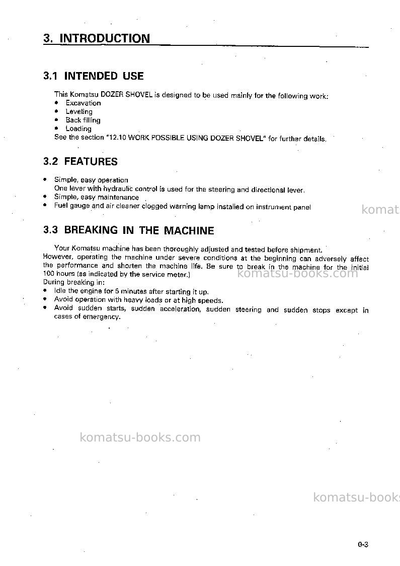 Komatsu d21q-7jpn Operation manual cover Page 4 Komatsu d21q-7jpn Operation manual cover Page 4