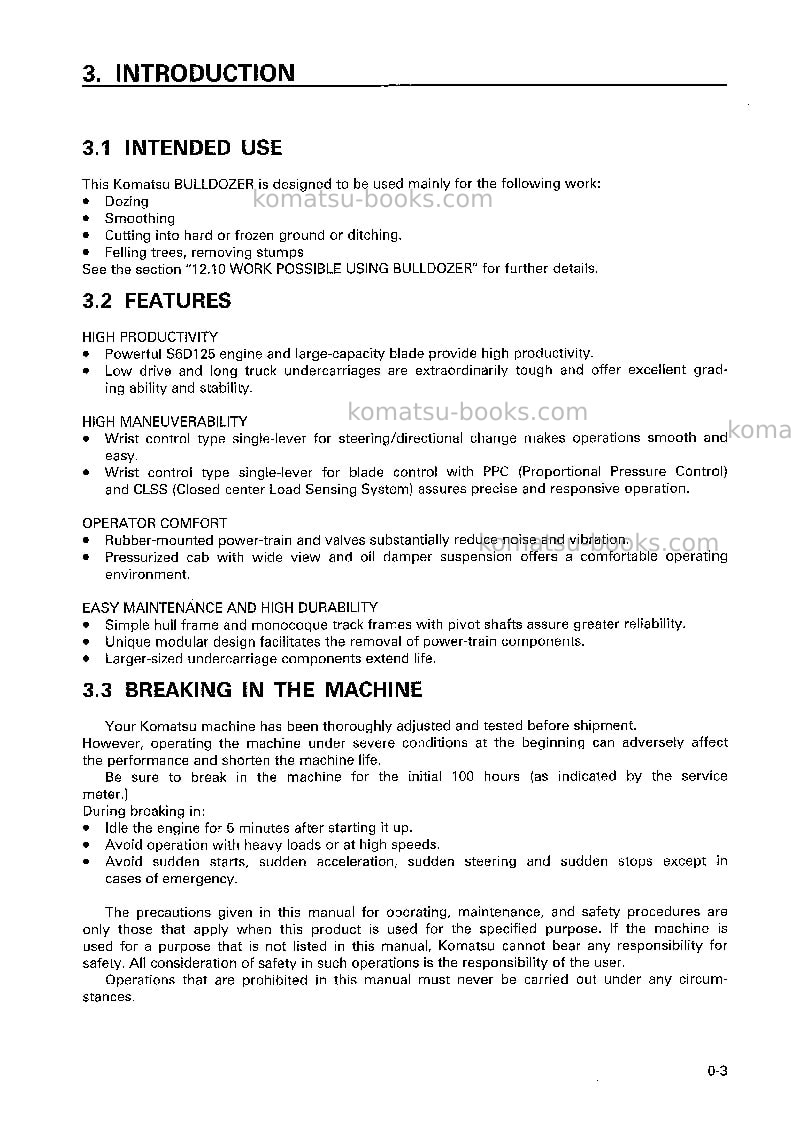 Komatsu d85ess-2jpn-a Operation manual cover Page 4
