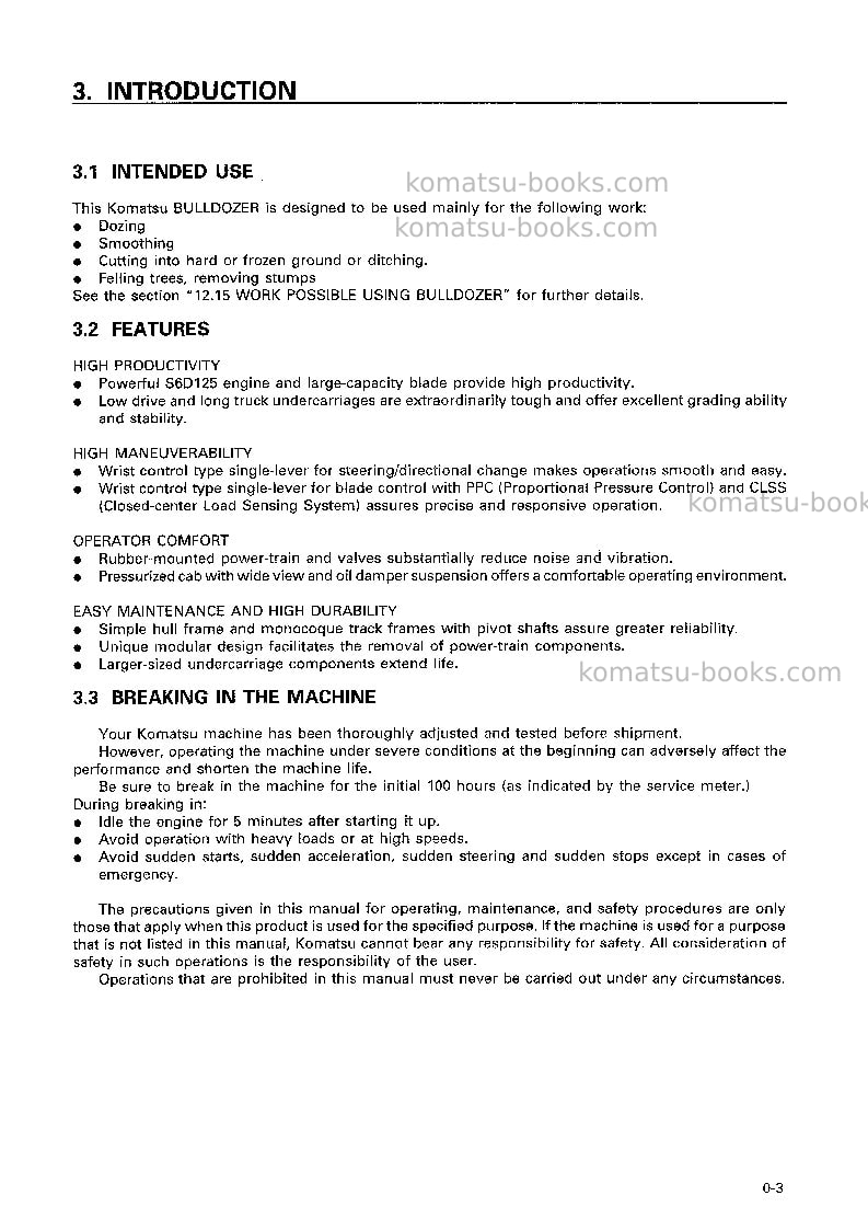 Komatsu d85ess-2jpn-a Operation manual cover Page 4 Komatsu d85ess-2jpn-a Operation manual cover Page 4