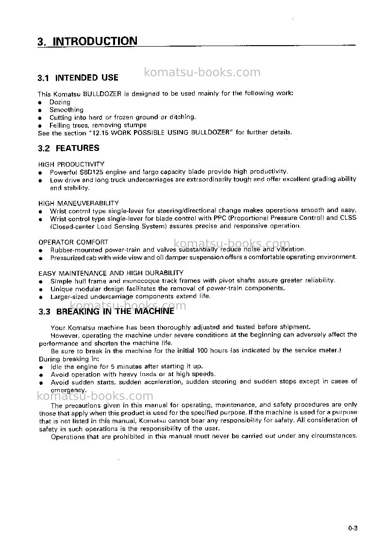 Komatsu d85ess-2jpn-a Operation manual cover Page 4 Komatsu d85ess-2jpn-a Operation manual cover Page 4