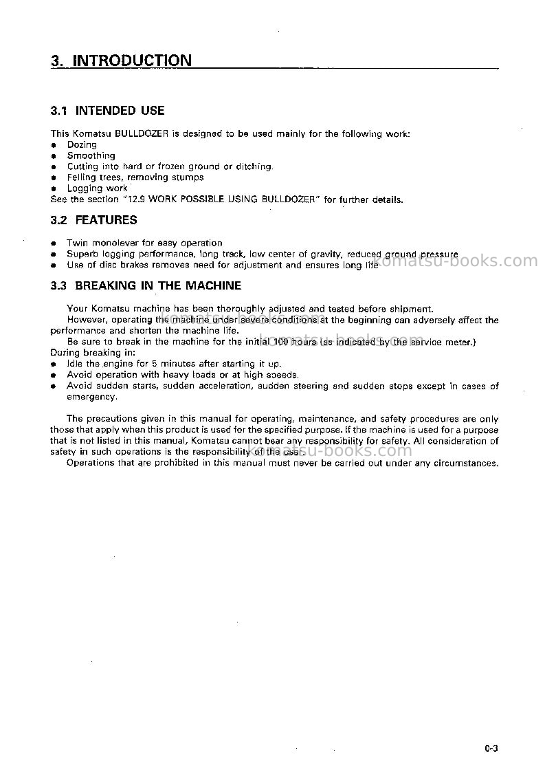 Komatsu d70le-12jpn Operation manual cover Page 4 Komatsu d70le-12jpn Operation manual cover Page 4